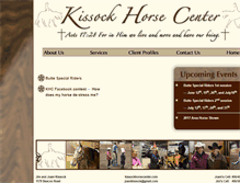 Tablet Screenshot of kissockhorsecenter.com